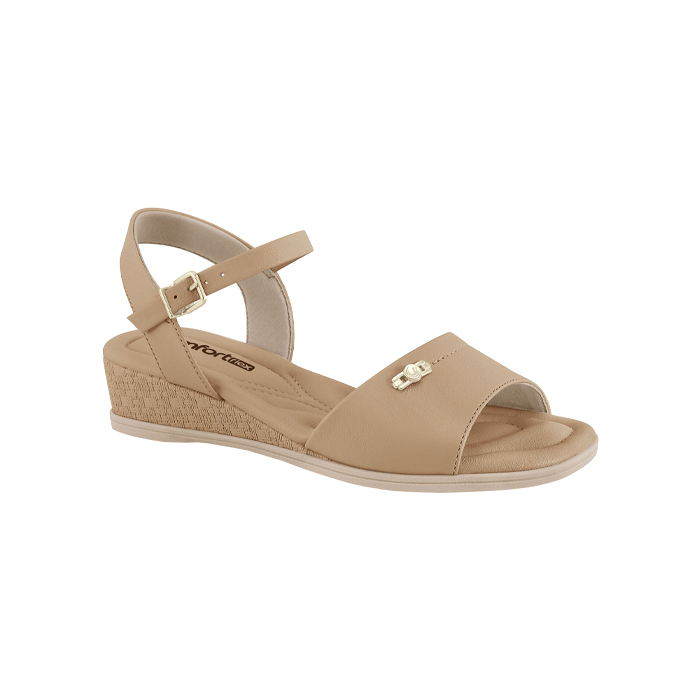 SANDALIA MEDIO COMFORTFLEX BEIGE PERLA