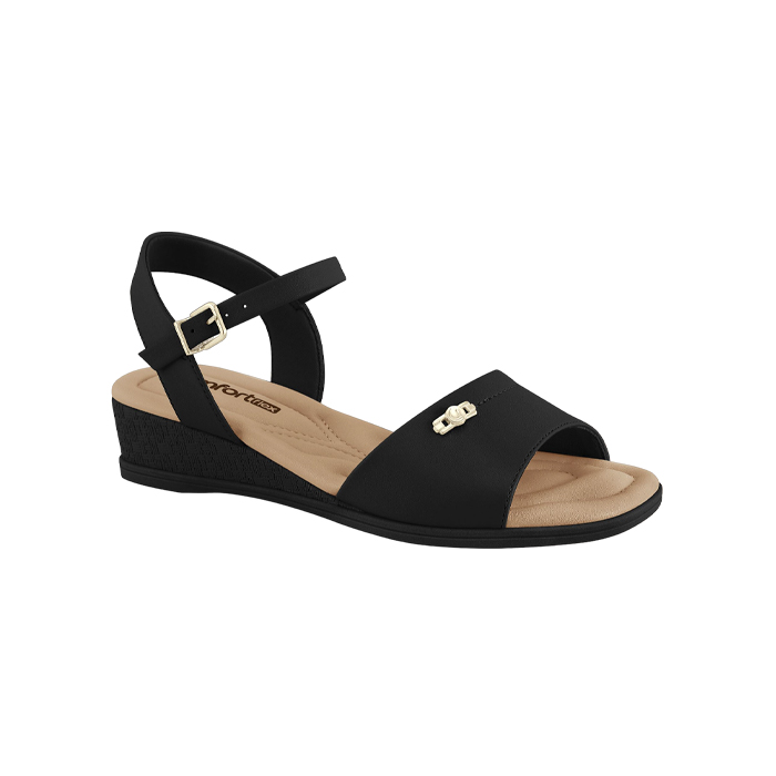 SANDALIA MEDIO COMFORTFLEX NEGRO