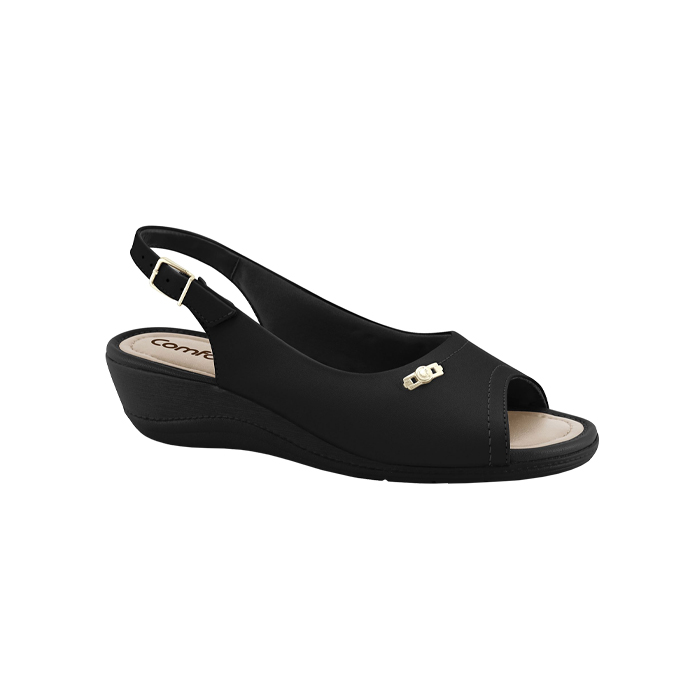 SANDALIA MEDIO COMFORTFLEX NEGRO