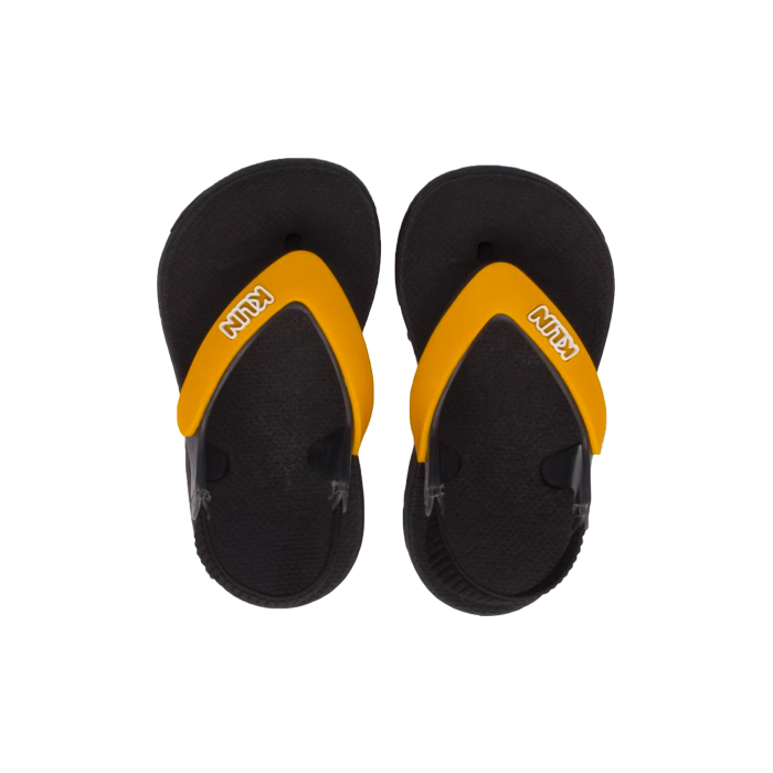 ZAPATILLA GOMA KLIN NEGRO AMARILLO